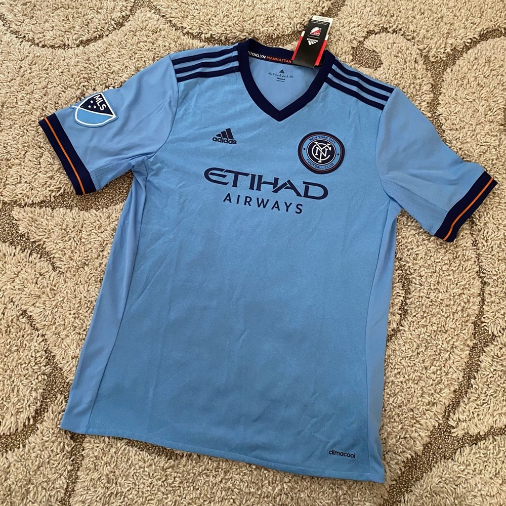 new york city fc blue jersey adidas mls XL nyc gc